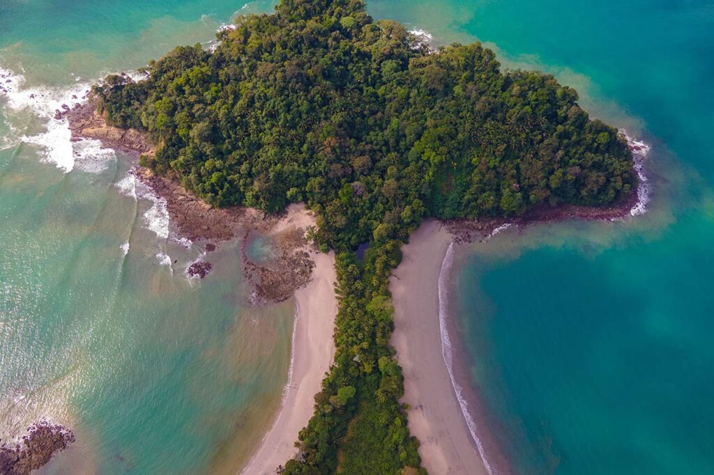 Vista aérea Manuel Antonio
