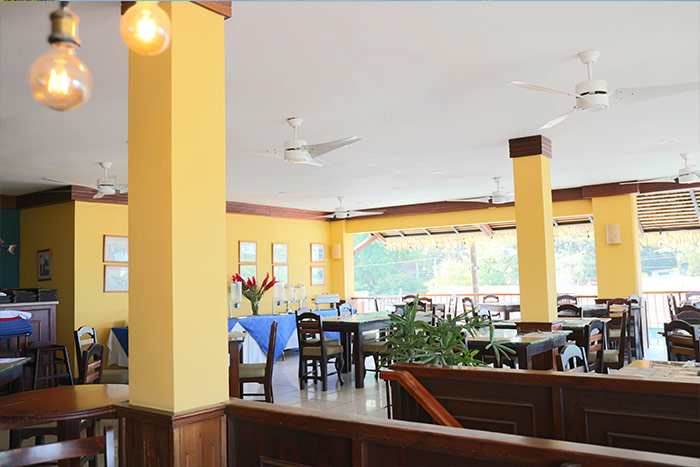 Vista interna del restaurante