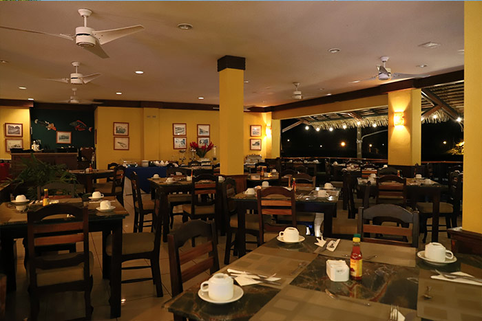 Vista interna del restaurante
