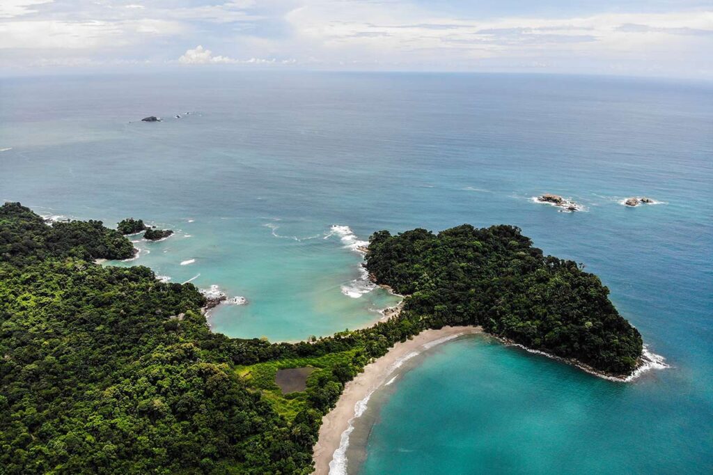 Vista aérea de Manuel Antonio